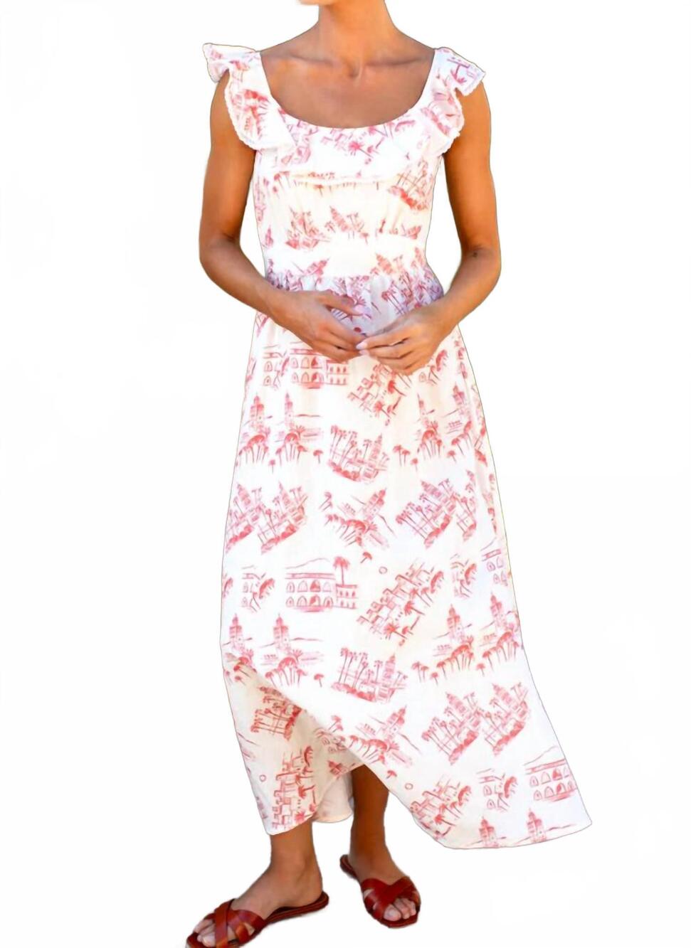 NEW EMERSON FRY st jean dress in postcard linen